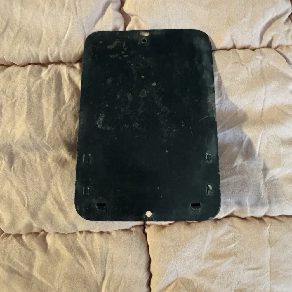 Antique Black Wall mount Match Holder With Strike Pad Smokers Fire Starters